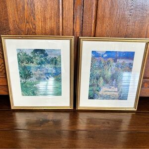 Set of Framed French Impressionist Prints